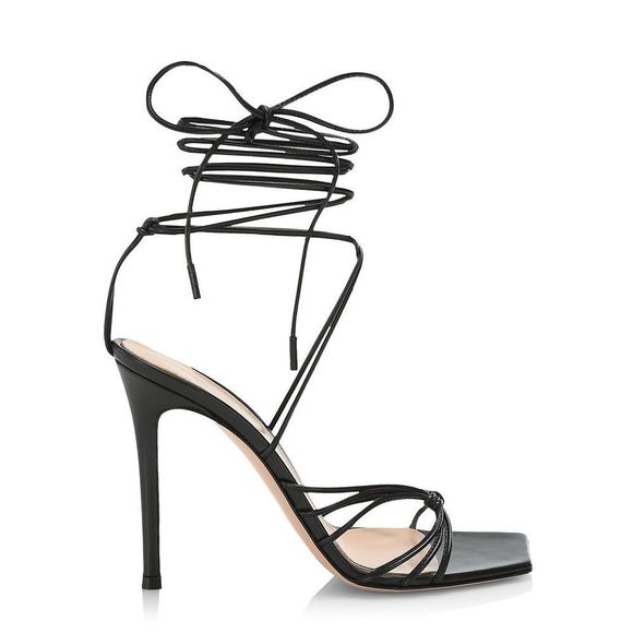 Gianvito Rossi
Ankle-Wrap Leather Stilleto Sandals - Picture 1 of 11